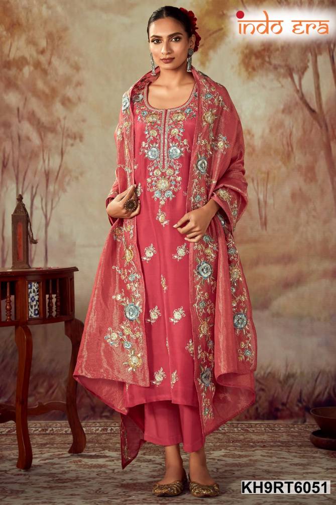 2484 By Indo Era Floral Thread Embroidered Kurti With Bottom Dupatta Wholesale Shop In Surat
